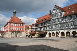 Schorndorf Oberer Marktplatz mit Rathaus
