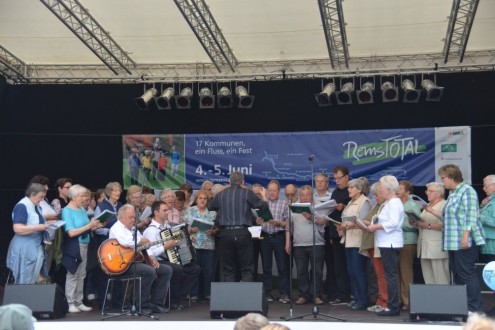 Gemeinsames Singen mit der Harmonie Schorndorf