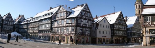 marktplatz panorama winter